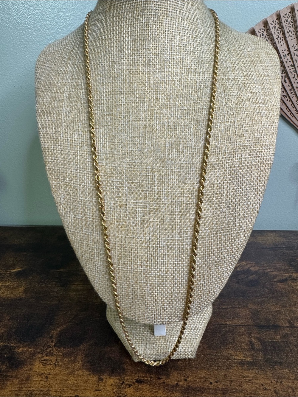 Monet 30” Gold Plated Rope Chain Necklace